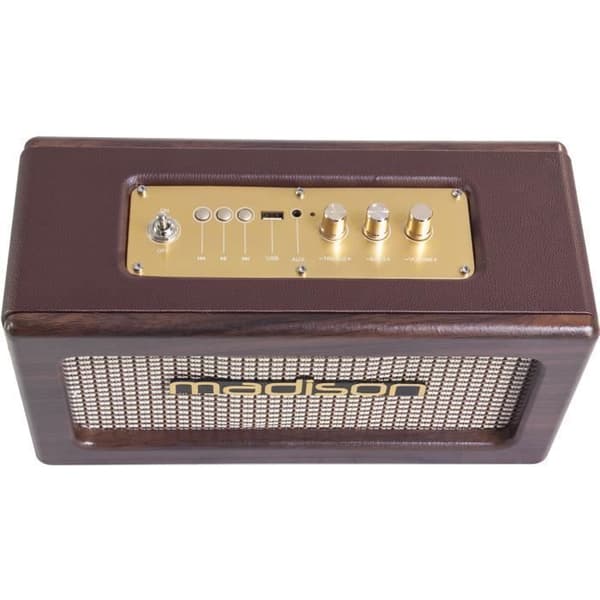 MADISON FREEDSOUND-VINTAGE -WD - Autonom vintage högtalare med USB och bluetooth 2 X 10W