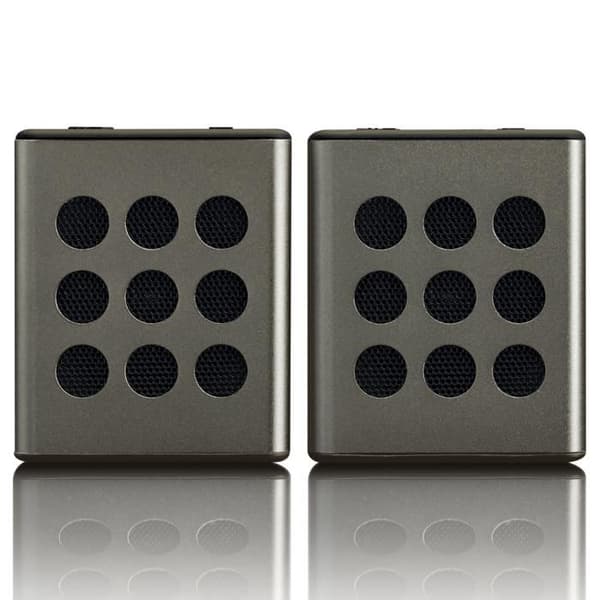 Lenco 2-delad Bluetooth stereohögtalare BTP-200 Svart