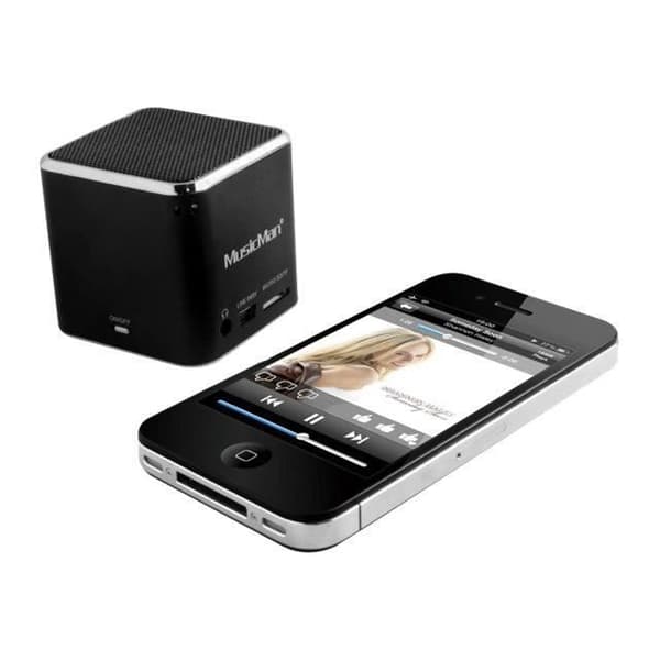 MUSICMAN BT-X2 Mini Bluetooth-högtalare med trådlös ljudöverföring Svart