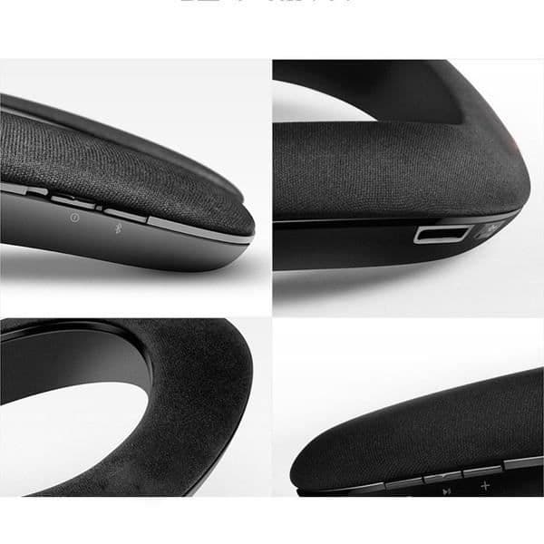 Axelhögtalare för IPHONE 7 Wireless Music Bluetooth Neck (SVART)