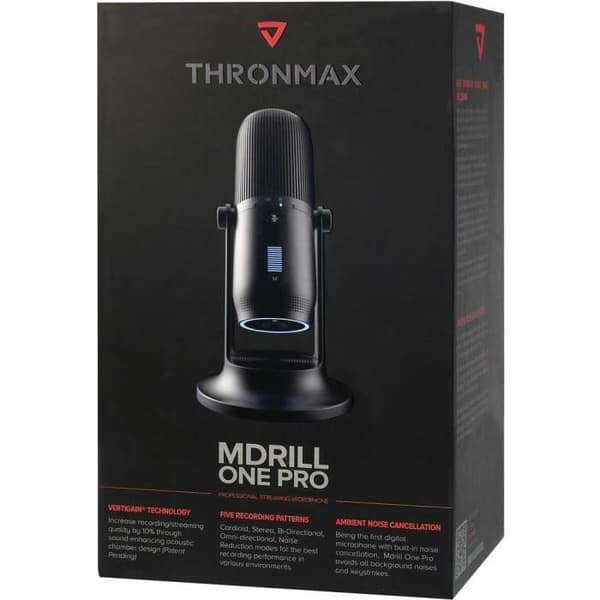 Thronmax M2P-B USB studiomikrofon Golvstativ Överföringstyp: trådbundet Stativ, med kabel 1 st.