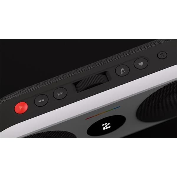 POLAROID Music Player 2 trådlös Bluetooth-högtalare - Svart och vit - 6h batteri - Stänkskyddad