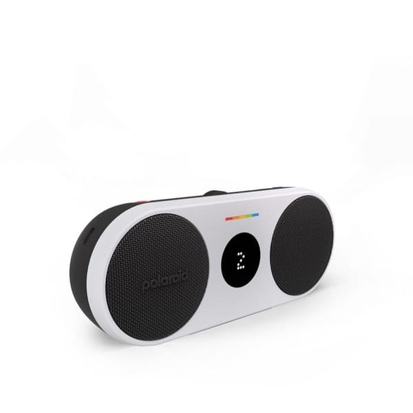 POLAROID Music Player 2 trådlös Bluetooth-högtalare - Svart och vit - 6h batteri - Stänkskyddad