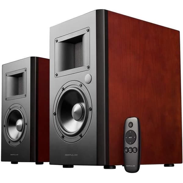 AIRPULSE A200 Stereohögtalare - svart/brun