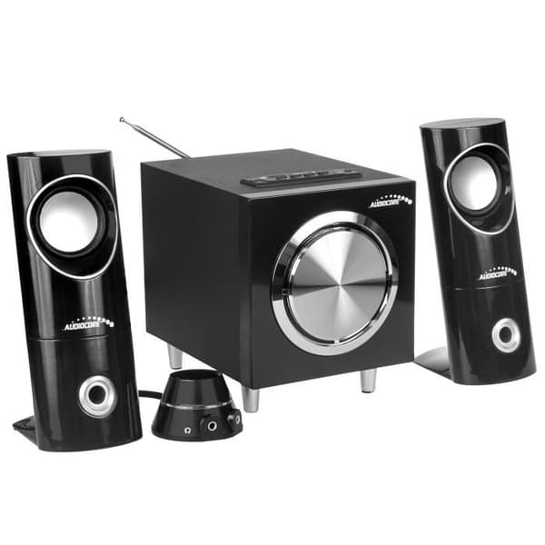 Audiocore Speaker Set 15W (RMS) Subwoofer Radio Bluetooth AUX SD USB