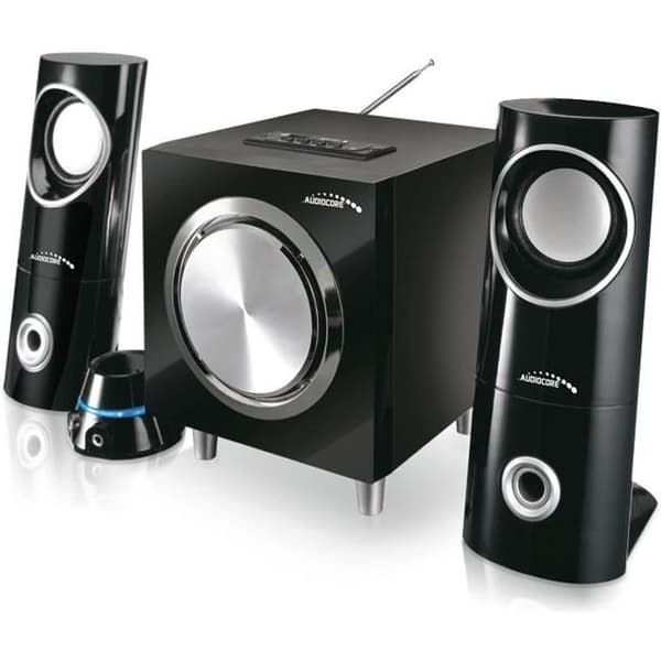 Audiocore Speaker Set 15W (RMS) Subwoofer Radio Bluetooth AUX SD USB