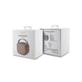 Miniatyrbild 3 av 3: Kompakt 5W Bluetooth 5.3-högtalare med läderrem 4G Guess Pattern Brown