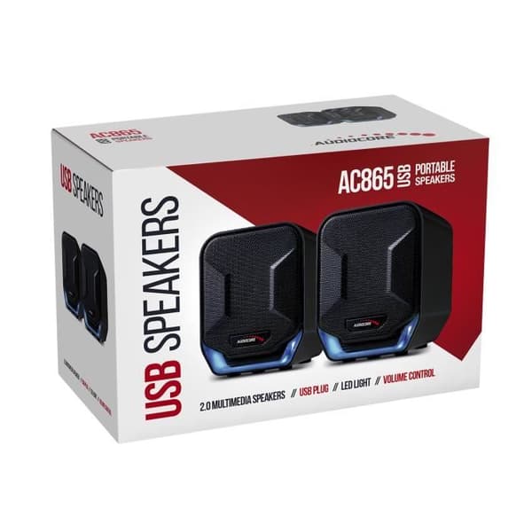 Blue&Black Audiocore AC865 B 6W USB datorhögtalare