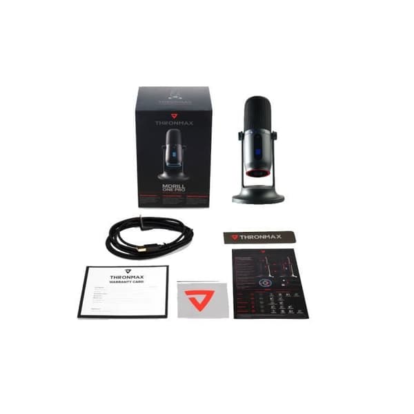 Thronmax Mdrill One Pro - Professionell mikrofon för spel, streaming, ASMR, PC, Podcast Cardioid Mic med kondensorer