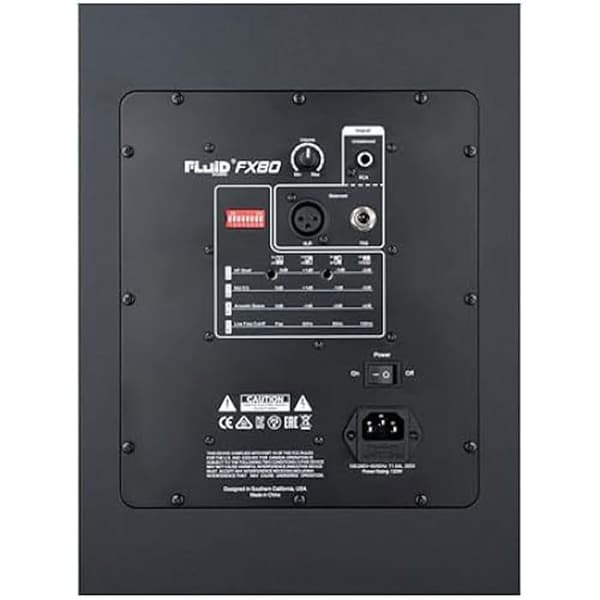 Studio Monitor - Fluid Audio - FX80 V2 - Koaxiella högtalare 8 tum - 40W RMS - 2-vägs system