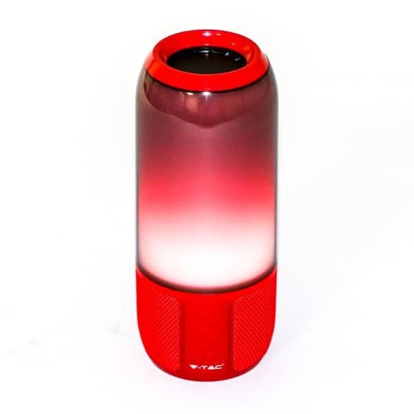Bluetooth-högtalare med RGB-belysning V-tac VT-7456 - 2x 3Watt - röd