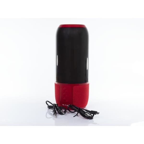 Bluetooth-högtalare med RGB-belysning V-tac VT-7456 - 2x 3Watt - röd