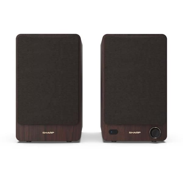 Bluetooth-högtalare - SHARP - CP-SS30(BR) - Brun bokhylla - 2x 30W - 2-vägs - Trådlös - 60W RMS