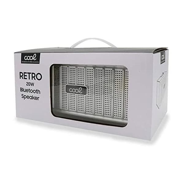 Coola Retro Silver Bärbara Bluetooth-högtalare 20W