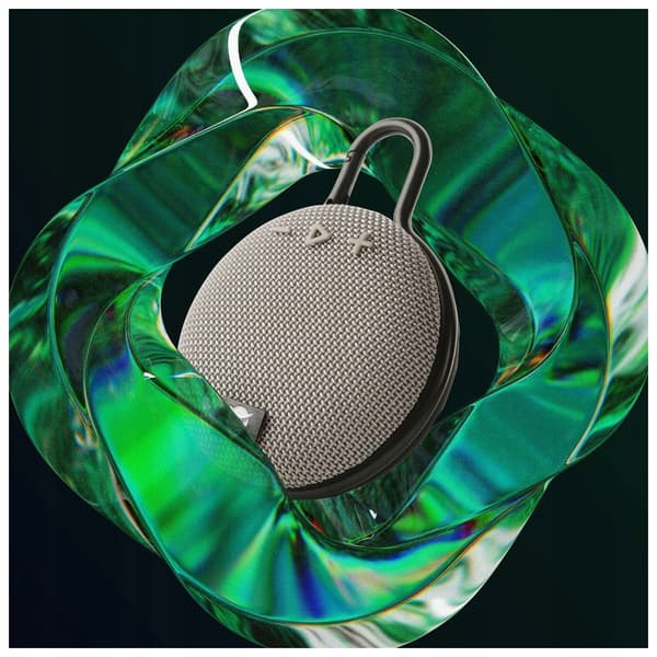 TRÅDLØS BLUETOOTH MOBIL HÆFTHØJTTALER MED KLEMME GRÅ