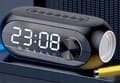 Miniatyrbillede 6 af 8: AuraVis TRÅDLØS HØJTTALER BÆRBAR SPEJL VÆKKERINGSRADIO RGB UR