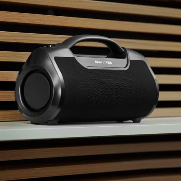 Hama Utomhus Bluetooth-högtalare 60 W vattentålig IPX6, Pro-ljud, Powerpack, Bluetooth USB, musikbox, festlåda, högtalare