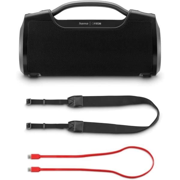 Hama Utomhus Bluetooth-högtalare 60 W vattentålig IPX6, Pro-ljud, Powerpack, Bluetooth USB, musikbox, festlåda, högtalare