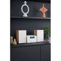 Miniatyrbillede 6 af 6: Mikrosystem - THOMSON - COSY MIC121BT - CD-afspiller, Bluetooth, FM-radio, MP3, USB - Træ og hvid