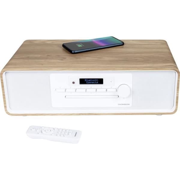 Bluetooth-mikrojärjestelmä - THOMSON - CD/MP3/USB/FM-radio/DAB+ - 75 W - LCD-näyttö - Kaukosäädin