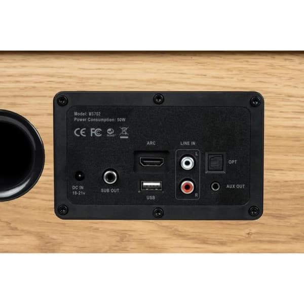 Bluetooth-højttaler - THOMSON - WS702 - 150W - Træ - RCA, USB, AUX-IN, TV-lyd