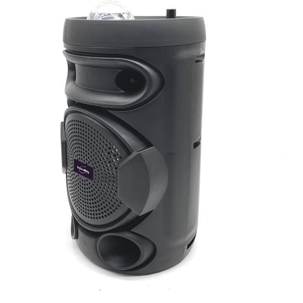 INOVALLEY KA02 BOWL - 400W Bluetooth-lyshøjttaler - Karaoke-funktion - Flerfarvet LED-kaleidoskopkugle - USB-port, Micro SD