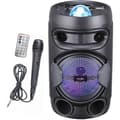 Miniatyrbillede 1 af 6: INOVALLEY KA02 BOWL - 400W Bluetooth-lyshøjttaler - Karaoke-funktion - Flerfarvet LED-kaleidoskopkugle - USB-port, Micro SD