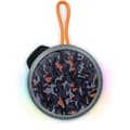 Miniatyrbillede 1 af 5: BIGBEN Party - Rund Bluetooth-højttaler med rem og lyseffekter - 15W - Grå og orange camouflage
