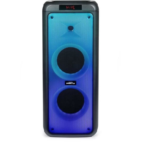 Bigben Party BT Højttaler med USB Micro SD + 2 Mikrofoner - Størrelse XL Sort