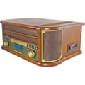 Pikkukuva 4 / 6: INOVALLEY RETRO29E-N Retrotyylinen vinyyli-hifijärjestelmä - Bluetooth 5.0 - 2x20W - CD/K7-audiosoitin - FM-radio - 2 USB-porttia