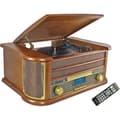 Pikkukuva 1 / 6: INOVALLEY RETRO29E-N Retrotyylinen vinyyli-hifijärjestelmä - Bluetooth 5.0 - 2x20W - CD/K7-audiosoitin - FM-radio - 2 USB-porttia
