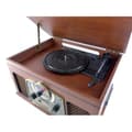 Miniatyrbild 3 av 5: INOVALLEY RETRO10E-BTH-N - Retro HiFi-system - Bluetooth-anslutning, USB, Vinyl, CD, Kassett, FM-radio, Aux-ingång - Åldersträ