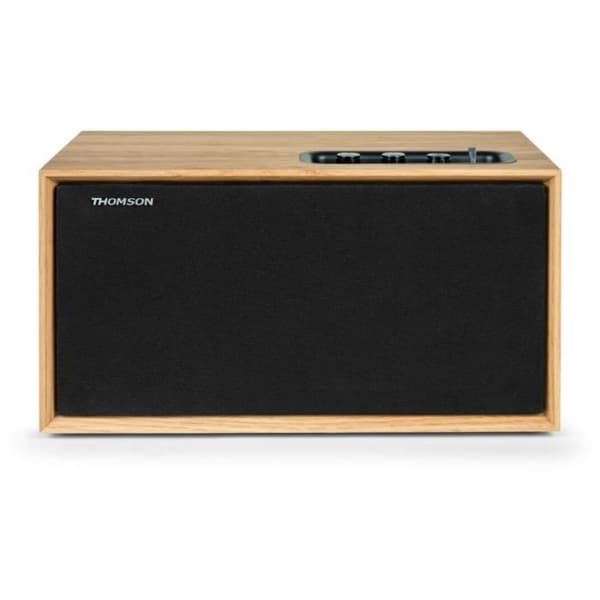 Puinen kaiutin kotikäyttöön - THOMSON - WS502 - Bluetooth 5.0, 100W, RCA, USB, AUX-IN musta, Puu