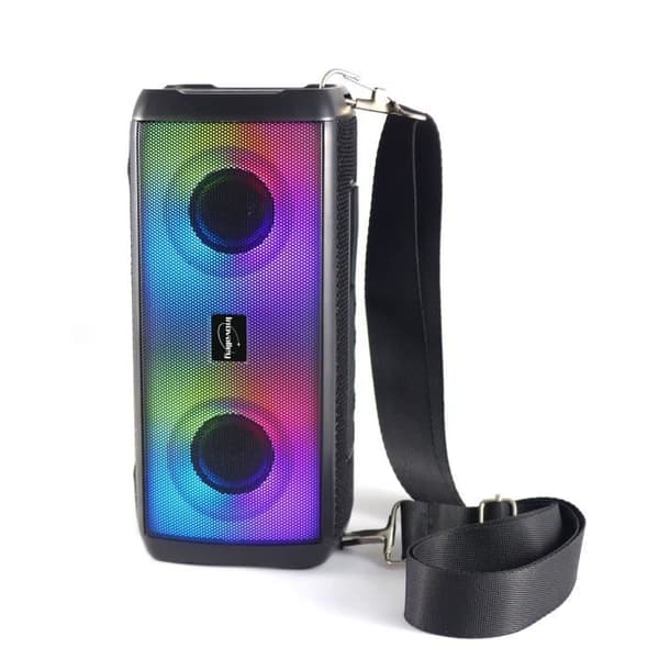 Bluetooth-lyshøjttaler - INOVALLEY - HP345-B - 10W - LED'er - Bluetooth V5.3 - Micro - TWS - FM - USB 2.0 - micro SD - AUX-IN