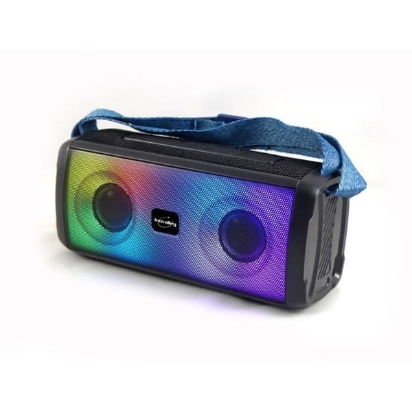 Bluetooth-lyshøjttaler - INOVALLEY - HP345-B - 10W - LED'er - Bluetooth V5.3 - Micro - TWS - FM - USB 2.0 - micro SD - AUX-IN