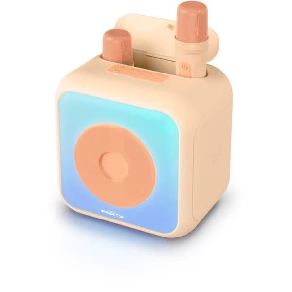 Oplyst karaokehøjttaler - BIGBEN - Fishing - Bluetooth, 30W, 2 USB-C trådløse mikrofoner, equalizer, Li-ion batteri