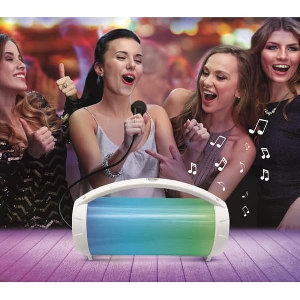 FLASHBOOM Bærbar Bluetooth Højttaler med Aftagelig Kablet Mikrofon iParty - LEXIBOOK