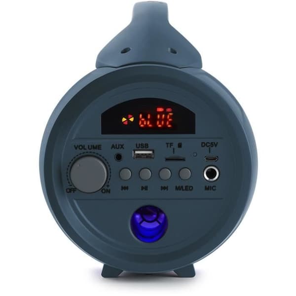 BIGBEN PARTYBLITEDB - Langaton valokaiutin - Bluetooth - Sisältää mikrofonin - Valotehosteet - 50W - Tummansininen