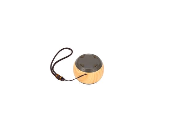 INF Mini Bærbar Bluetooth-højttaler med Trækorn - Brun