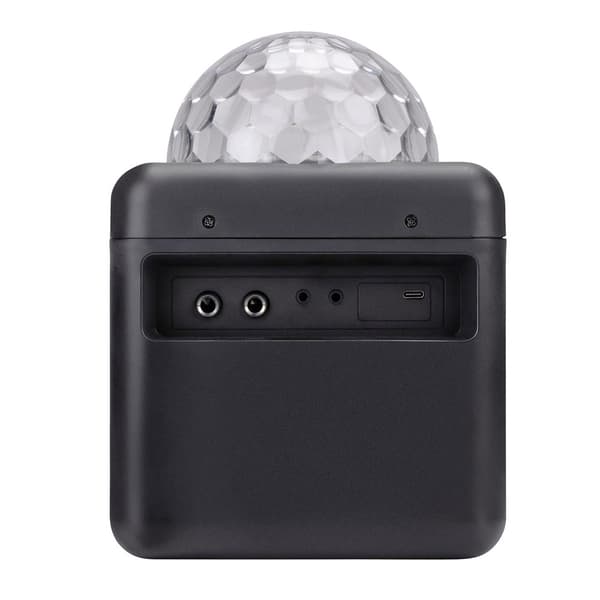 Trådløs karaokehøjttaler med Bluetooth og LED-flammeeffekt, 25W