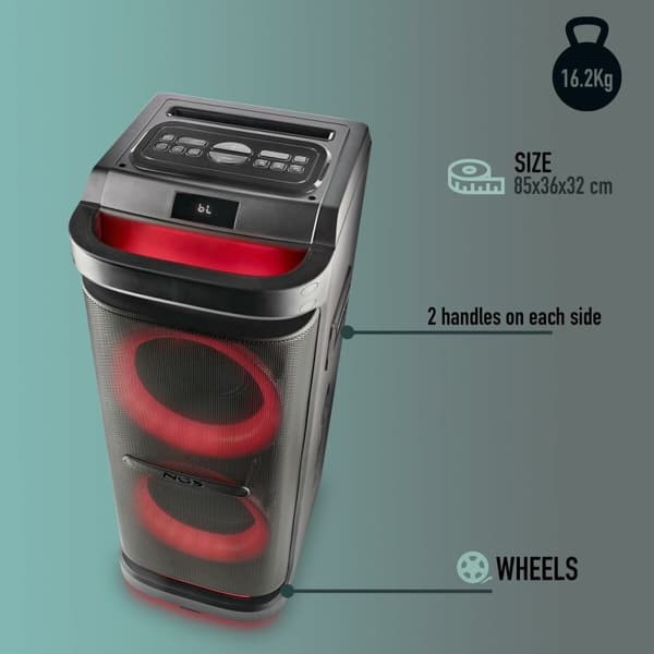 Bärbar Bluetooth Högtalare NGS WILDSPACE2 Svart