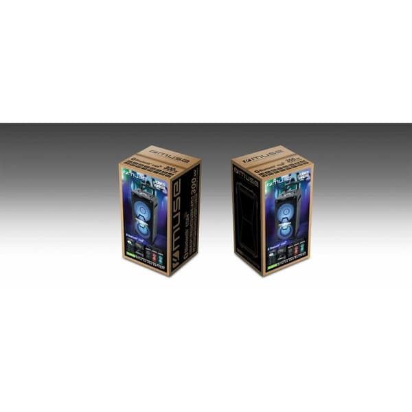 Bærbar højttaler Muse M-1920 DJ Sort 300 W