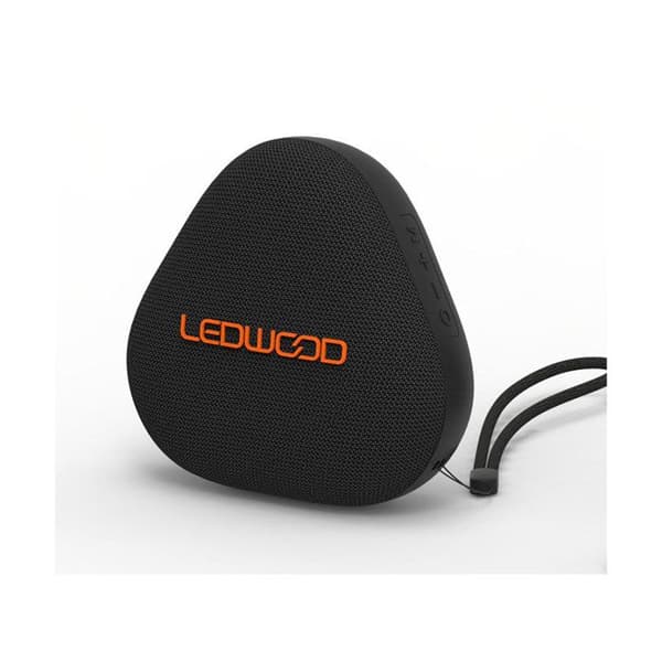 Trådlös Bluetooth-högtalare 15W med LED-belysning Vattentålig Ledwood Svart
