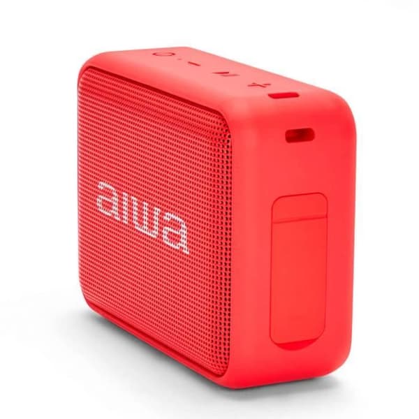 Aiwa BS-200RD Bluetooth-högtalare röd TWS FM-radio IPX6 6W RMS