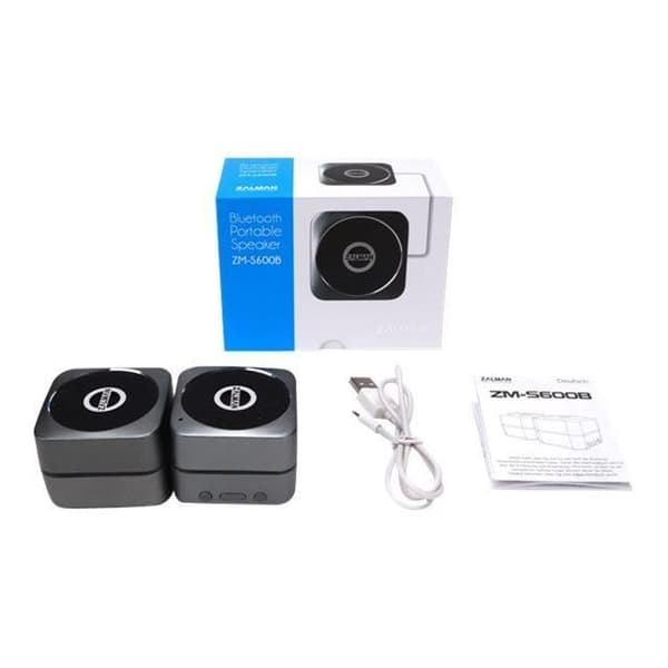 Zalman ZM-S600B trådlösa Bluetooth-mobilhögtalare - 3 watt (totalt)