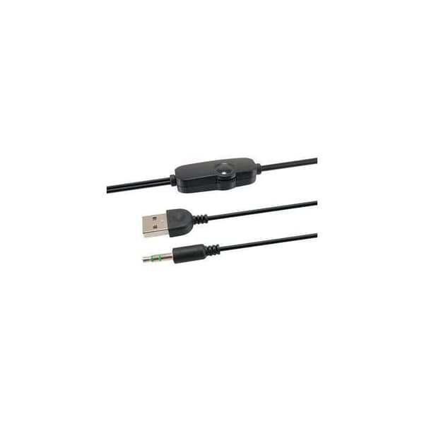 Mini USB-högtalare för PC - EQUIP - Svart Röd - Kabelansluten