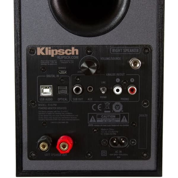 KLIPSCH R-41PM aktiva bokhylla högtalare med integrerad Bluetooth - Svart