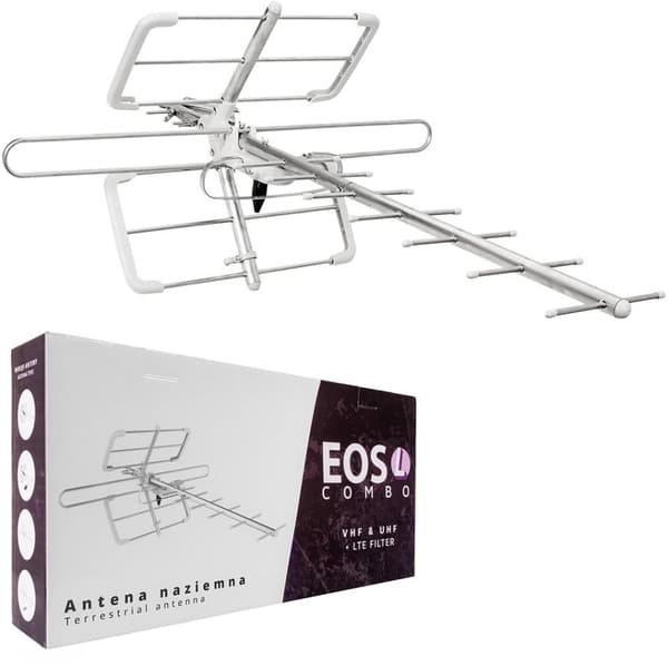 DVB-T/T2 Antenne Spacetronik EOS L Combo Hvid (Passiv)