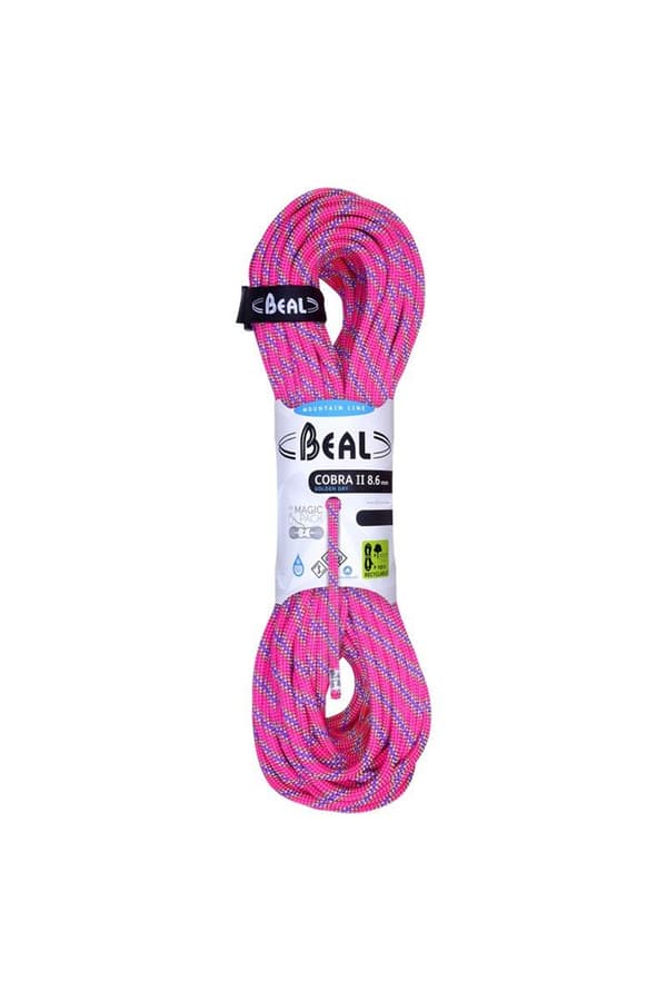 BEAL köysi Cobra Unicore 8.6mm 50m kultainen kuiva-fuksia
