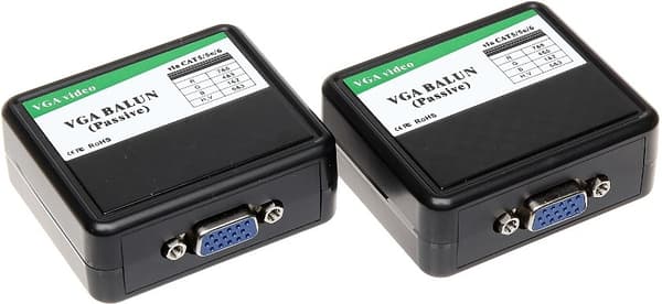 FÖRLÄNGARE VGA-EX-30 VGA VIA PARTVINNAD KABEL UPP TILL 180 M.